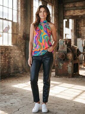 Judy Blue Black Faux Leather Pants